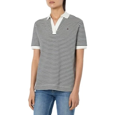 Abbildung von Tommy Hilfiger OPEN Placket Tshirt print, Damen, Größe: XS, Desert sky/white
