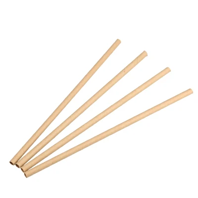 Abbildung von BIO Pappe Strohhalme 6mm x 200mm Nature Kraft
