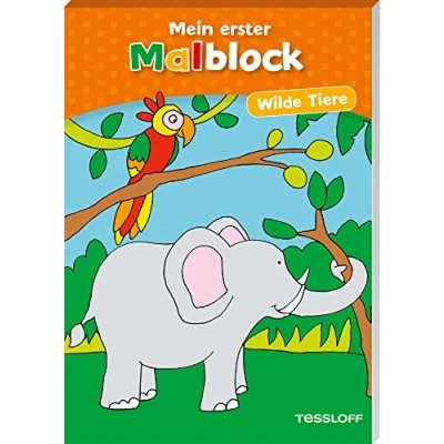 Abbildung von Mein erster Malblock Wilde Tiere: Malen für Kinder ab 4 Jahren (Malbücher und blöcke)