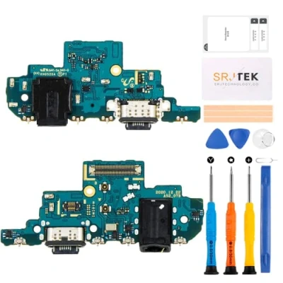 Abbildung von SRJTEK für Samsung Galaxy A52s 5G Dock Connector Ersatz Ladeanschluss A528 Kopfhöreranschluss SM A528B mit Mikrofon/Audioanschluss/Antenne Reparatursets