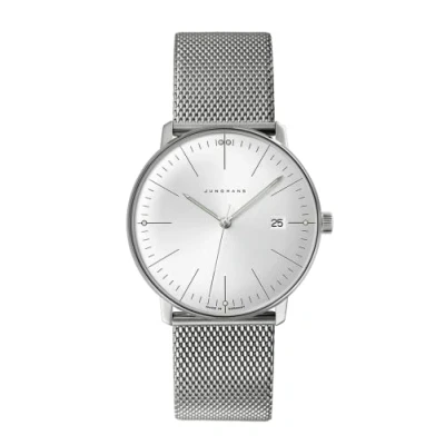 Abbildung von Junghans 41/4463.46 max bill Armbanduhr mit Saphirglas