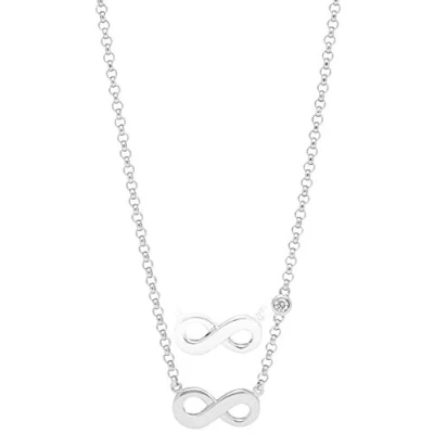 Abbildung von Fossil Halskette, Damen, Größe: One Size, Silber