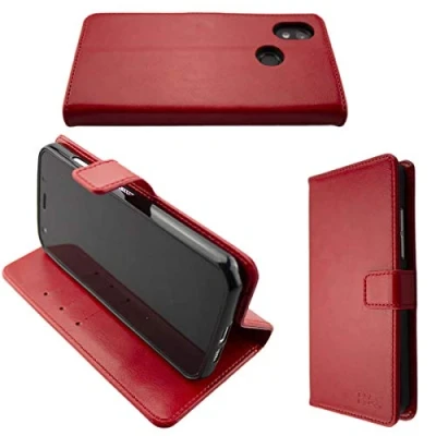 Abbildung von caseroxx Handy Hülle Tasche kompatibel mit Cat S52 Bookstyle Case Wallet in rot