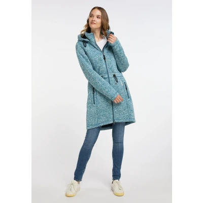 Abbildung von SCHMUDDELWEDDA Damen Strickfleecemantel XL / Marine Melange 100% Polyester