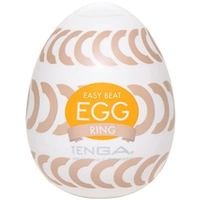 Abbildung von Masturbator „Egg Ring“ mit Rillenringe Stimulationsstruktur