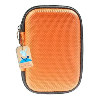 Abbildung von caseroxx Blutzuckermessgerät Tasche passend für Dexcom G7 / ONE+ in orange, Diabetiker Aufbewahrung Etui Hülle