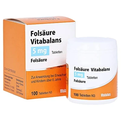 Abbildung von Folsäure Vitabalans 5 mg Tabletten 100 St