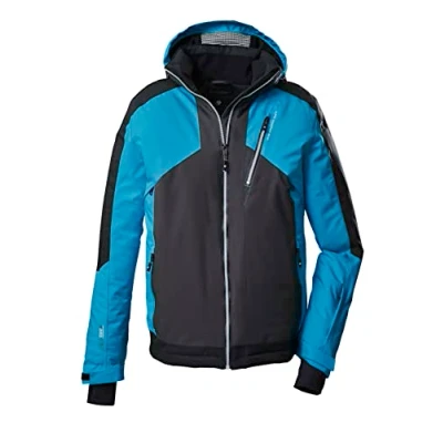 Abbildung von Killtec Skijacke, Herren, Größe: XL, Himmelblau/schwarz/dunkel anthra