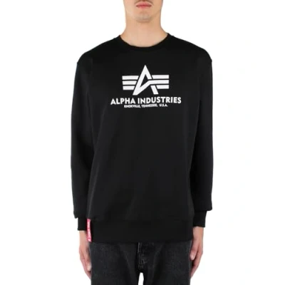 Abbildung von Alpha Industries Herren Basic Pullover Sweatshirt, Schwarz, XXS