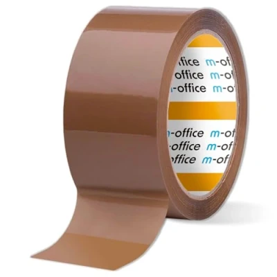 Abbildung von m office Klebeband, braunes Rolle für Kartonverpackungen, Versand, Umzug und Handwerk, sichere robuste Versiegelung, Klebeband (1 und, 36 mm x 66 m)