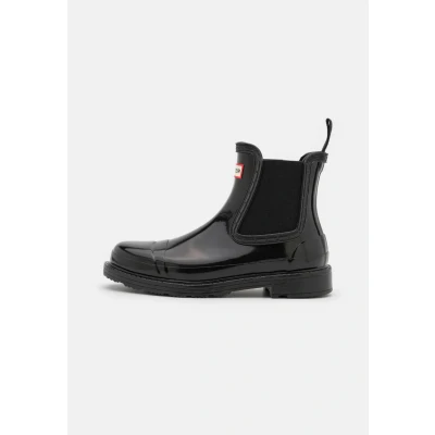 Abbildung von Hunter Original Womens Commando Chelsea BOOT Vegan Gummistiefel, Damen, Größe: 42, Black Schuhe