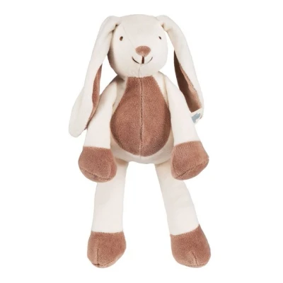 Abbildung von Mababu Kuscheltier 16 cm Lamm, Elefant, Bär und Hase aus 100% Baumwolle, OCS blended zertifiziert, fördert motorische Fähigkeiten &amp; Kreativität
