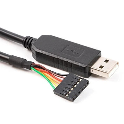 Abbildung von CP2102 USB TTL 3V3 3.3v Uart Kabel 6 Fach Header Pinout 232R Anschlusskabel 1,8m