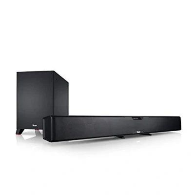 Abbildung von Teufel CINEBAR PRO Easy Soundbar (Bluetooth, HDMI Kabel, 200 W, Dynamore® Ultra Technologie mit Side Firing Speaker für Surround Sound)