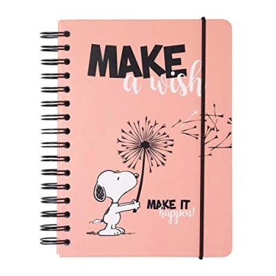 Abbildung von Grupo Erik Bullet Journal Dotted A5 Snoopy Hard Cover Notizblock Ringbuch Notizbuch Tagebuch für Erwachsene und Kinder