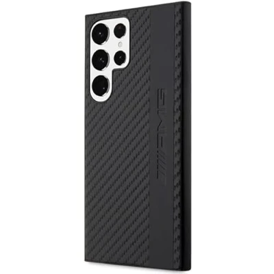 Abbildung von Hülle AMG AMHCS23LBLSCA S23 Ultra S918 schwarz hardcase Carbon Stripe&amp;Embossed