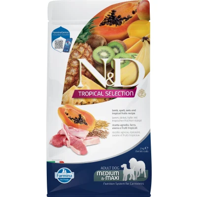 Abbildung von N&amp;D Tropical Hundefutter Lamm medium/maxi 2 kg