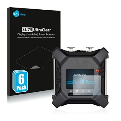Abbildung von Savvies 6 Stück Schutzfolie für Zoom F3 field recorder Displayschutz Folie Ultra Transparent