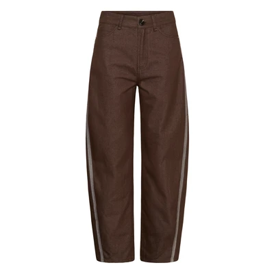 Abbildung von Saint Tropez Shilohsz Pants Stoffhose, Damen, Größe: 40, Chocolate brown