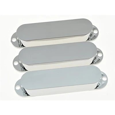 Abbildung von kaish chrom Kunststoff ST Strat geschlossen Single Coil Pickup Cover versiegelt Kappen