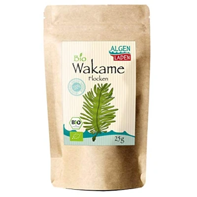 Abbildung von ALGENLADEN BIO Wakame Flakes 25g Undaria pinnatifida Gemüsealge aus dem Atlantik Rohkost Vegan