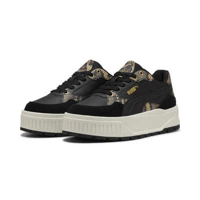 Abbildung von Puma Karmen II Idol Snake Chic Sneakers Damen Schuhe Black/Black/Gold Größe: 35.5