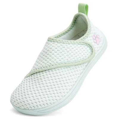 Abbildung von IceUnicorn Baby Barfußschuhe Lauflernschuhe Breite Kleinkind Jungen Mädchen Hausschuhe Kinder Barfussschuhe Sneaker Babyschuhe Anti Rutsch(Kokosnuss Grün, 29EU Weit)