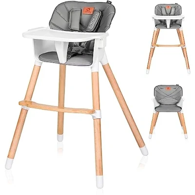 Abbildung von lionelo Hochstuhl KOEN (TOP), 2in 1: Babyhochstuhl + Stuhl, skandinavisches Design