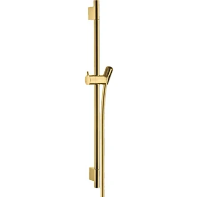 Abbildung von HG Unica&#039;S Puro Gleitstange 65 cm mit Brauseschlauch 160 cm, Polierte Goldoptik