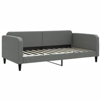 Abbildung von vidaXL Tagesbett, Gästebett 2 in 1, Sofabett Schlafsofa für Schlafzimmer Wohnzimmer, Bettsofa Sofa, Modernes Design, Dunkelgrau 100x200cm Stoff