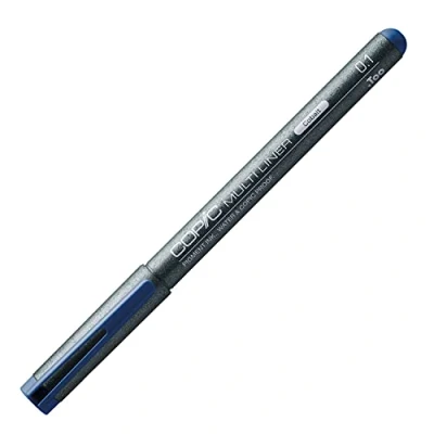 Abbildung von COPIC Multiliner 0,1 mm, Cobalt, Fineliner mit einer feinen Spitze und wasserbeständiger Pigmenttinte