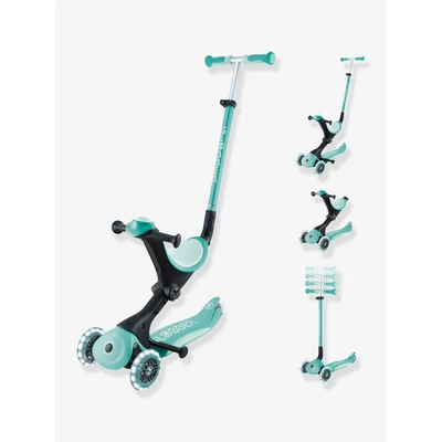 Abbildung von Globber Go Up Deluxe Lights 3 rädriger Tretroller, Dark Mint