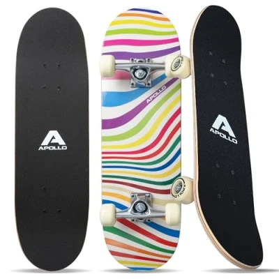 Abbildung von 71 cm Kinderskateboard Retro Colors