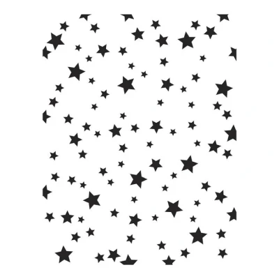 Abbildung von Spellbinders Falling Stars BetterPress Plate (BP 262)
