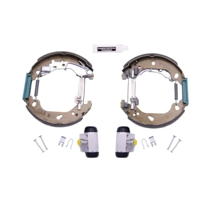 Abbildung von HELLA Shoe Kit Pro 8DB 355 004 761 Bremsensatz, Trommelbremse mit Radbremszylinder, Stellelement FIAT: Punto II Schrägheck