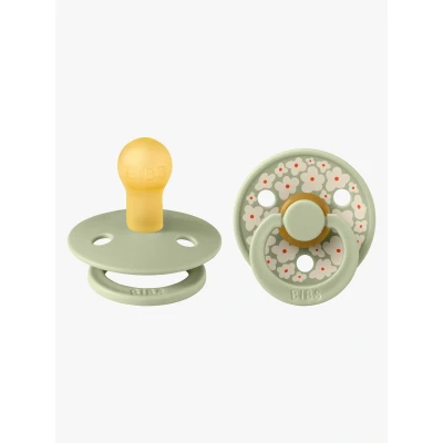 Abbildung von BIBS Studio Colour Schnuller 2er Pack Latex Größe 1 Rund, Jasmine/Sage Mix