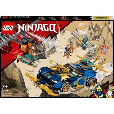 Abbildung von LEGO® Konstruktionsspielsteine Ninjago 71776 Jays und Nyas Rennwagen EVO, (536 St)