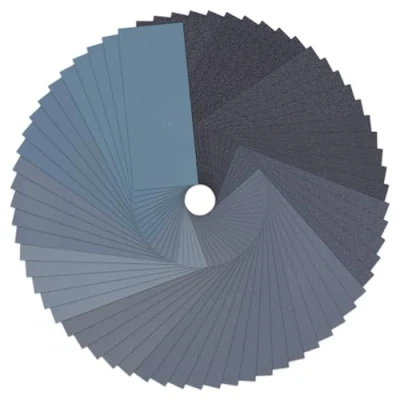 Abbildung von Carehabi 70 Stück Schleifpapier Set, Nass und Trocken Schmirgelpapier Fein 120 3000 Sandpaper für Metall, Auto, Holzmöbel, Stein, Lack, Glas, 23 x 9,5 cm