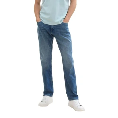 Abbildung von TOM TAILOR Herren 1042341 Marvin Straight Jeans, 10113 Clean Mid Stone Blue Denim, 31W / 34L EU