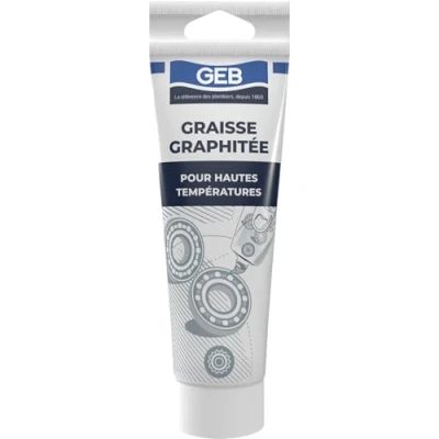 Abbildung von GEB Graphitfett für Schloss, Trockenschmierung und Abdichtung von Systemen, die hohen Temperaturen oder sehr starken Belastungen ausgesetzt sind, Tube 125 ml