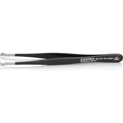 Abbildung von KNIPEX Positionierpinzette ESD Geriffelt 122 mm 92 08 79