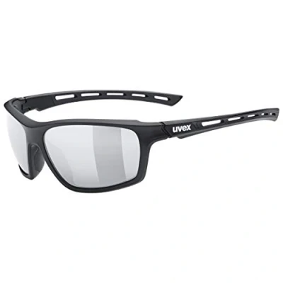 Abbildung von uvex sportstyle 229 Sportbrille für Damen und Herren verspiegelt druckfreier Sitz &amp; perfekter Halt black matt/silver one size