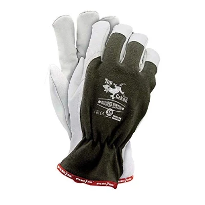 Abbildung von Reis RLTOPER WINTER8 Topgekon Schutzhandschuhe, Olivenfarben Weiß, 8 Größe, 6 Stück
