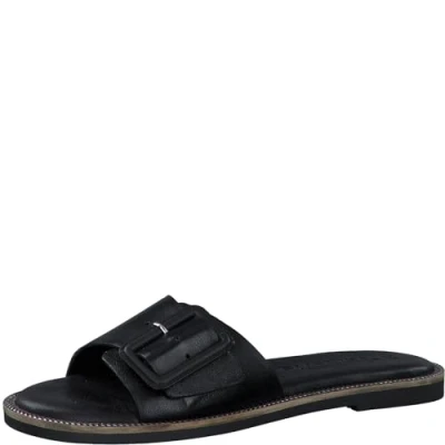 Abbildung von Tamaris MIT Touchit Pantolette flach, Damen, Größe: 37, Black leather Schuhe
