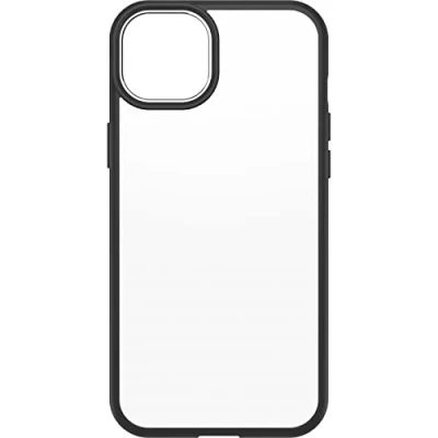 Abbildung von OtterBox Sleek Hülle für iPhone 14 Plus, stoßfest, sturzsicher, ultraschlank, schützende Hülle, Getestet nach Militärstandard,Transparent/Schwarz, Keine Einzelhandelsverpackung