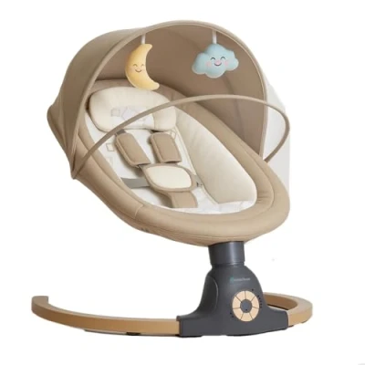 Abbildung von BEBE2LUXE AVA Babyschaukel/Babywippe, elektrisch (beige)