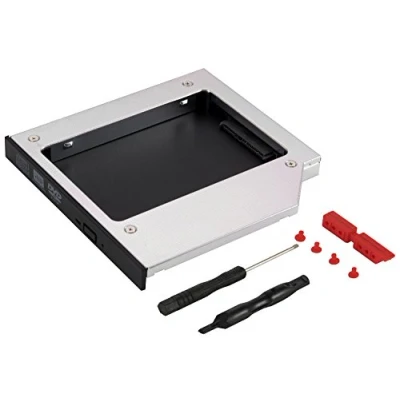 Abbildung von Poppstar Festplatten Einbaurahmen Notebook Laufwerksrahmen/Laufwerksschacht für SSD/HDD, Höhe 12,7mm Laufwerk Caddy 2,5&quot; SSD/HDDs von 7mm bis 12,5mm