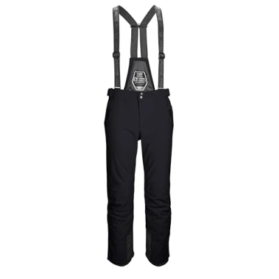 Abbildung von killtec Herren Skihose/Ski Trägerhose mit abzippbarem Latz und Kantenschutz Larok, schwarz blau, L, 35244 000