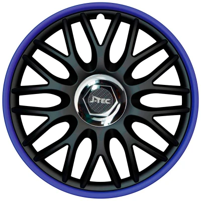 Abbildung von J TEC Orden R J16518 Radblenden 16Zoll schwarz, Blau, chrom