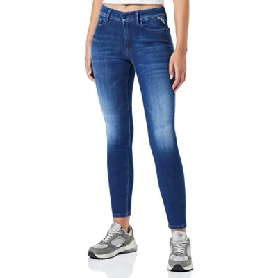 Abbildung von Replay Luzien Pants Jeans Skinny Fit, Damen, Größe: 27x32, Medium blue